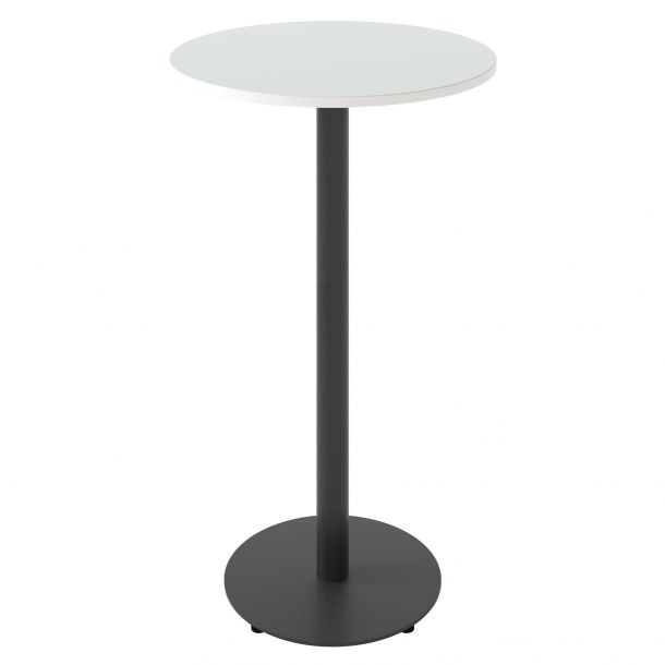 Барный стол Soul light d-60 h-110 Черный, Белый ЛДСП (61865944) недорого