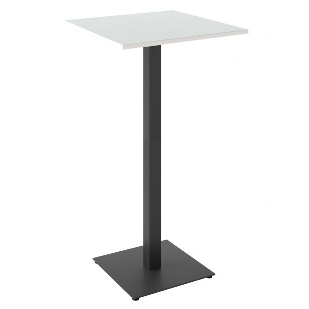 Барный стол Tetra light 60x60 h-110 Черный, Белый ЛДСП (61865952) недорого