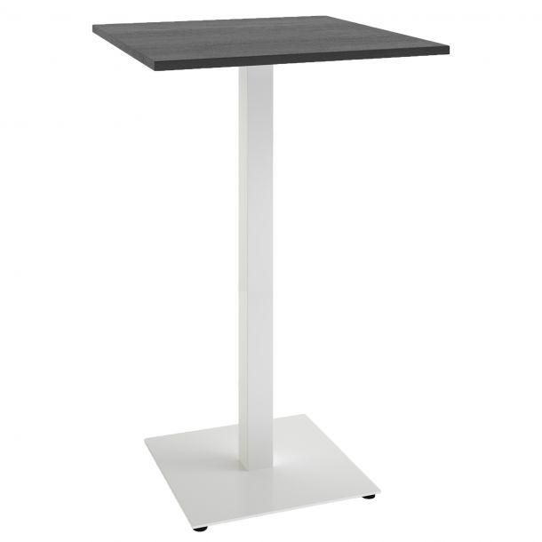 Барный стол Tetra light 60x60 h-110 Белый, Черный ЛДСП (61865954) недорого
