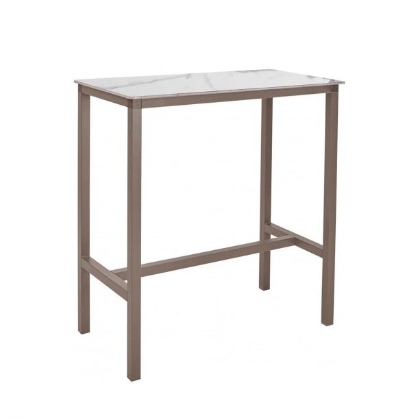 Барный стол Urban 120х60 white marble, taupe (1691271089) недорого