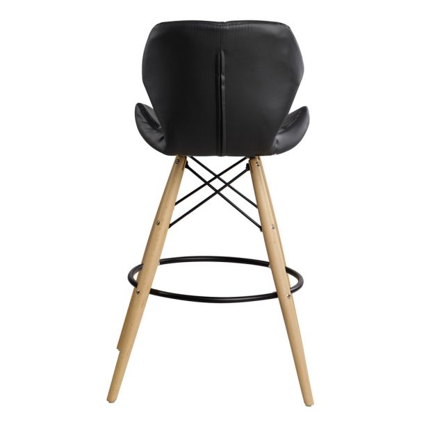Барний стілець HATTA Astra Eco Wood Чорний (44373460) цена