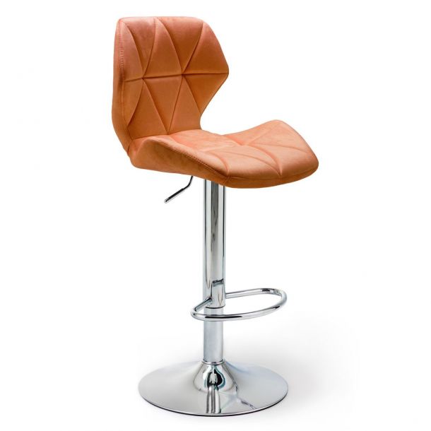 Барный стул HATTA Astra new Chrome Velvet Бронзовый (44479154) kupistul