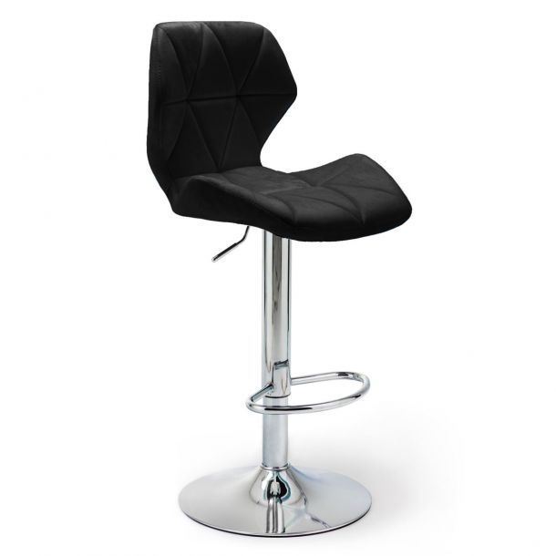 Барний стілець HATTA Astra new Chrome Velvet Чорний (44479155) в Киеве