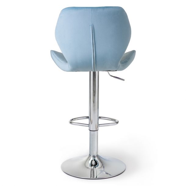 Барный стул HATTA Astra new Chrome Velvet Голубой (44513024) купить