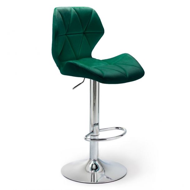 Барний стілець HATTA Astra new Chrome Velvet Темно-зелений (44479156) в Киеве
