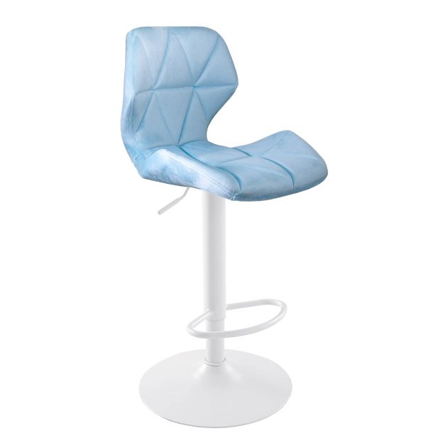 Барный стул HATTA Astra new White Velvet Голубой (44515258) дешево