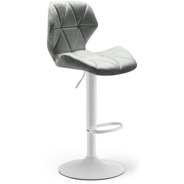 Барный стул HATTA Astra new White Velvet Светло-серый (44735843) недорого