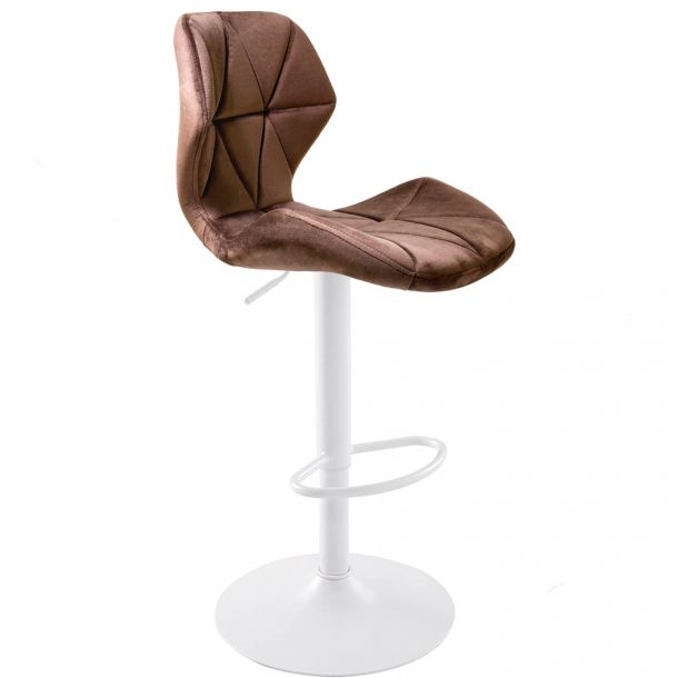 Барный стул HATTA Astra new White Velvet Темно-коричневый (44524153) дешево