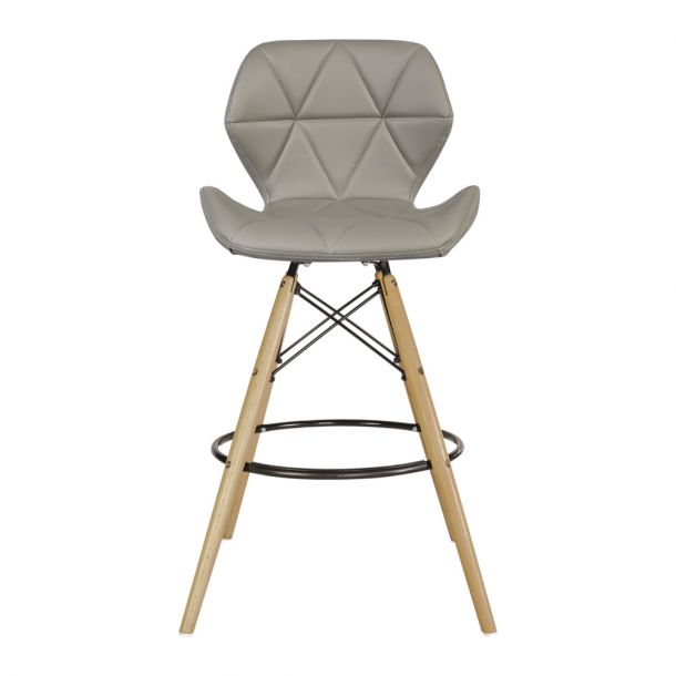 Барний стілець HATTA Astra Eco Wood Сірий (44460298) цена