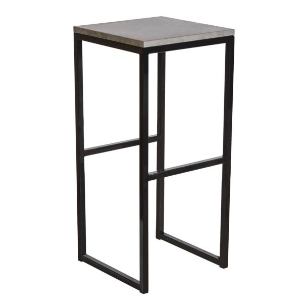 Барный стул HATTA B-Stool 75 Черный, Бетон (44460477) в интернет-магазине