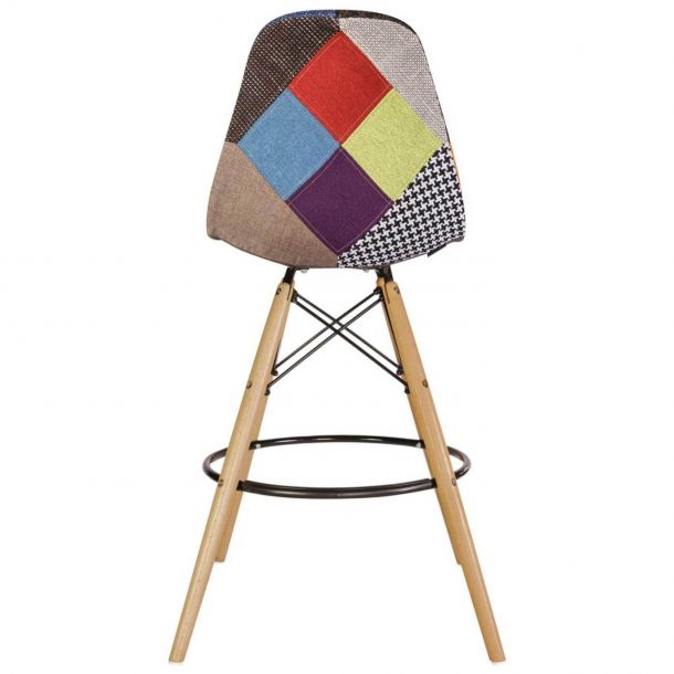 Барный стул HATTA Bryan Wood Patchwork 1 (44460295) цена