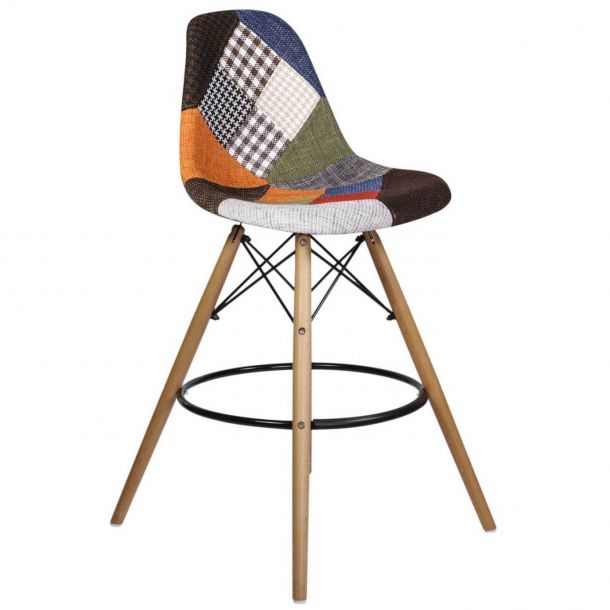 Барный стул HATTA Bryan Wood Patchwork 1 (44460295) в Киеве