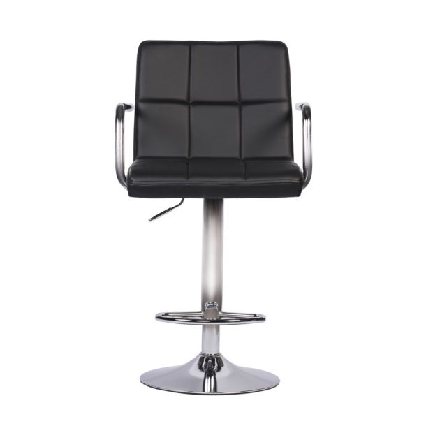 Барний стілець HATTA Dublin Arm Chrome Eco Чорний (44406332) с доставкой