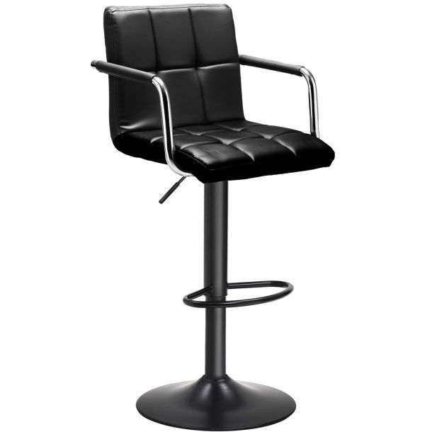 Барний стілець HATTA Dublin Arm Black Eco Чорний (44515271) с доставкой