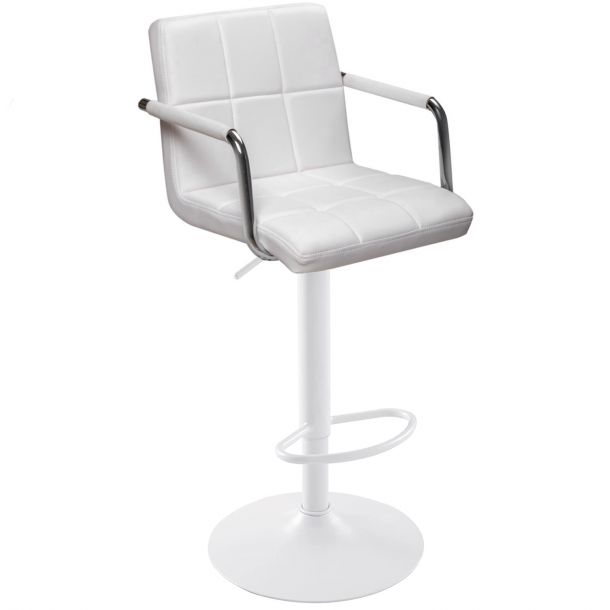Барный стул HATTA Dublin Arm White Eco Белый (44515270) недорого