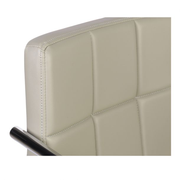 Барный стул HATTA Dublin Arm Chrome Eco Серый (44442675) в Украине