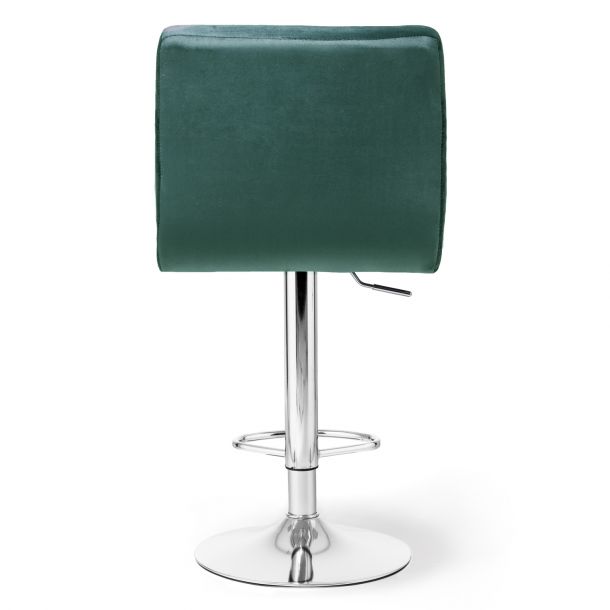 Барный стул HATTA Dublin Chrome Velvet Темно-зеленый (44527696) фото