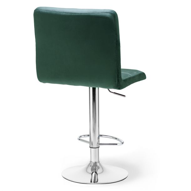 Барный стул HATTA Dublin Chrome Velvet Темно-зеленый (44527696) цена