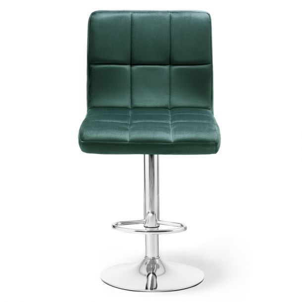 Барный стул HATTA Dublin Chrome Velvet Темно-зеленый (44527696) в интернет-магазине