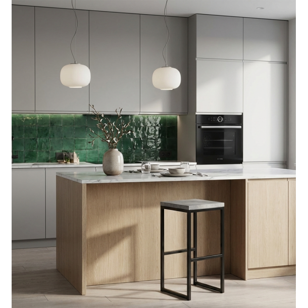 Барный стул HATTA B-Stool 75 Черный, Бетон (44460477) купить