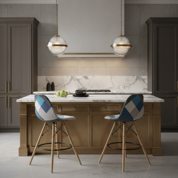 Барный стул HATTA Bryan Wood Patchwork 3 (44460297) недорого