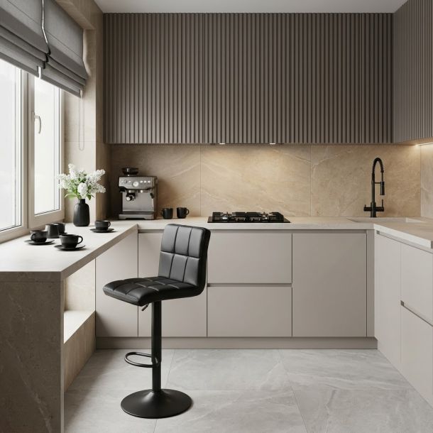 Барний стілець HATTA Dublin Black Eco Чорний (44550151) цена