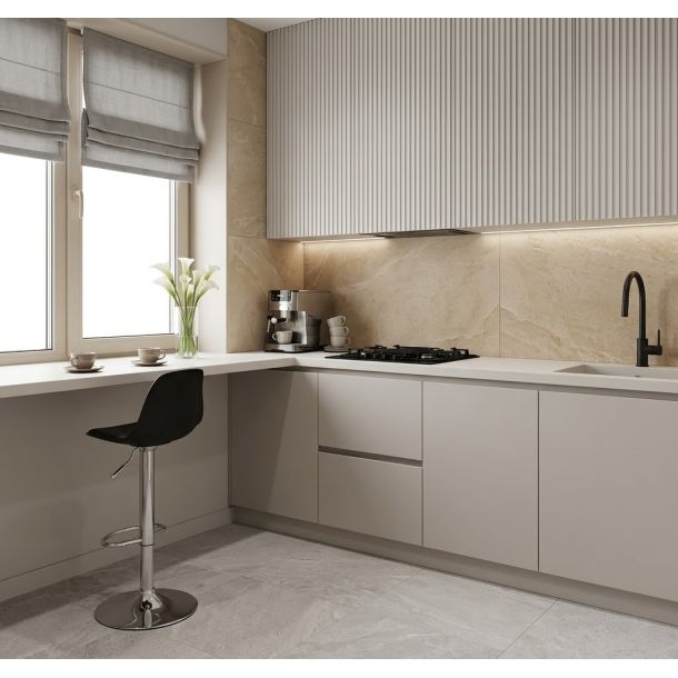 Барний стілець HATTA Milan Eco Chrome Чорний (44303809) фото