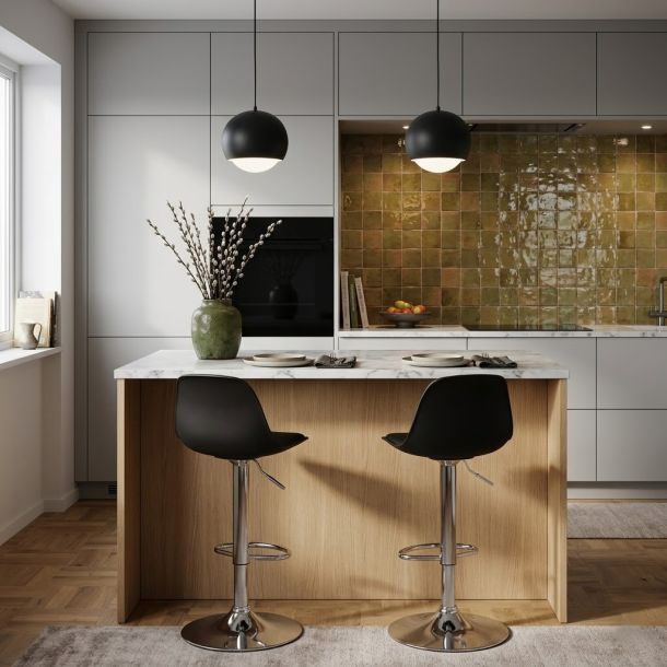 Барний стілець HATTA Milan Eco Chrome Чорний (44303809) в Киеве