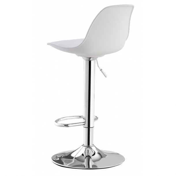 Барный стул HATTA Milan Eco Chrome Белый (44303808) kupistul