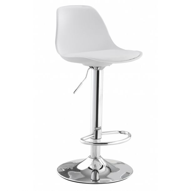 Барный стул HATTA Milan Eco Chrome Белый (44303808) в интернет-магазине