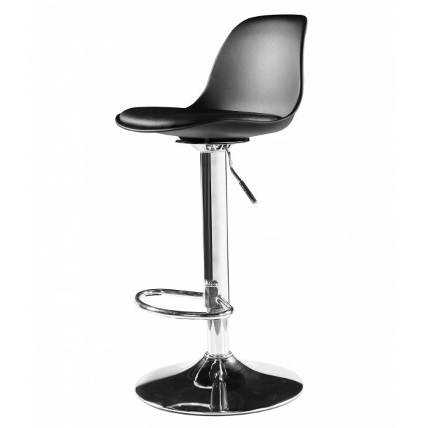 Барний стілець HATTA Milan Eco Chrome Чорний (44303809) с доставкой