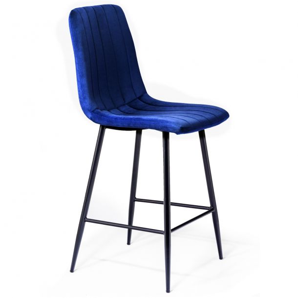 Барный стул HATTA Petty Velvet Темно-синий (44515257) в Украине