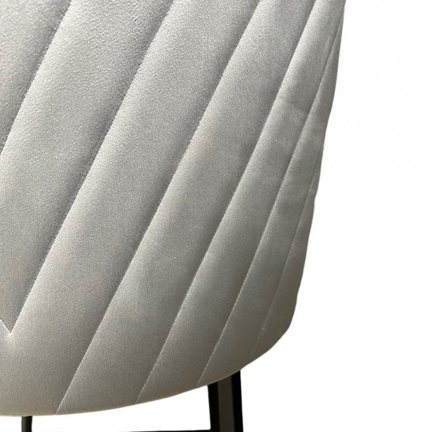 Барный стул поворотный Hilton 180 Deluxe Velour 13, Черный (721224576) недорого