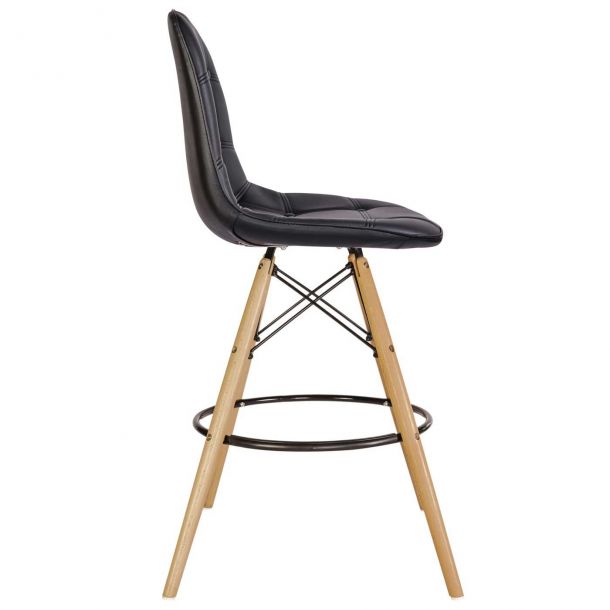 Барный стул HATTA Praga Eco Wood Черный (44460301) цена