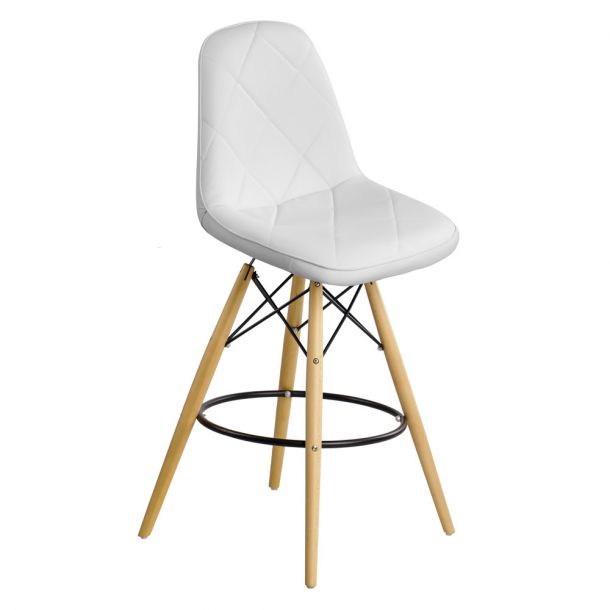 Барний стілець HATTA Rhomb Eco Wood Білий (44373458) в Киеве