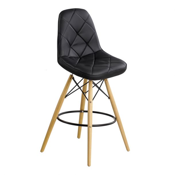 Барный стул HATTA Rhomb Eco Wood Черный (44373459) в интернет-магазине