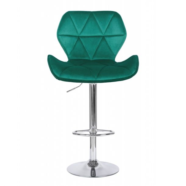 Барний стілець HATTA Astra new Chrome Velvet Темно-зелений (44479156) в интернет-магазине