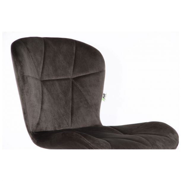 Барный стул Vensan Velvet Серый, Черный (08515218) дешево