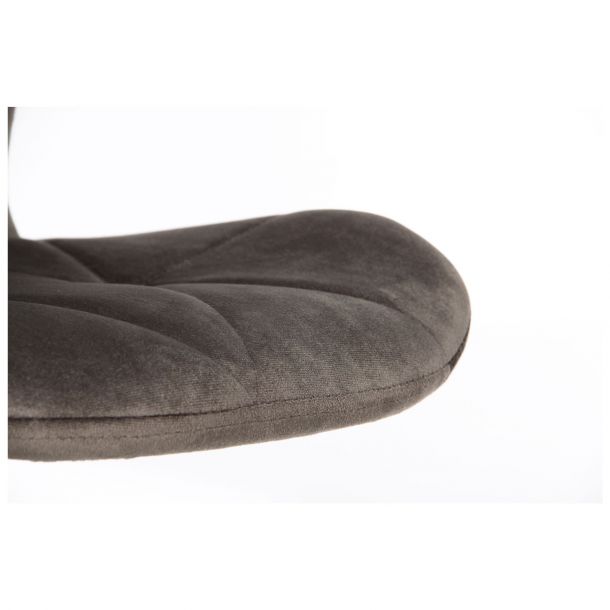 Барный стул Vensan Velvet Серый, Черный (08515218) в Украине