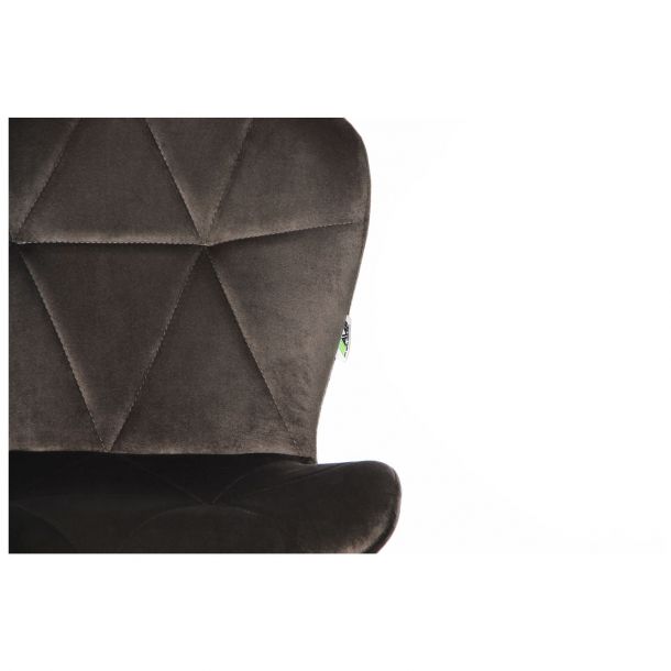 Барный стул Vensan Velvet Серый, Черный (08515218) с доставкой