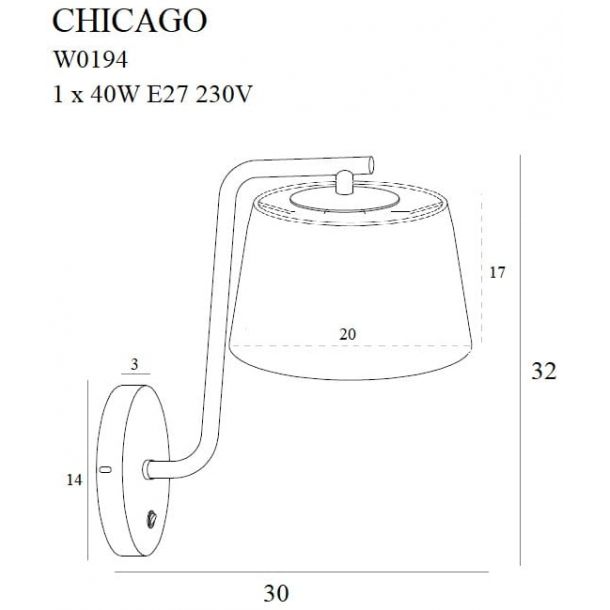 Бра Chicago Chrome (118865783) с доставкой