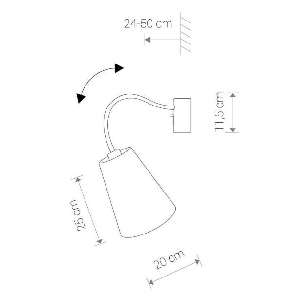 Бра Flex Shade I Черный (109727562) в Киеве