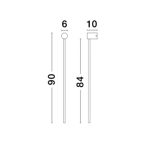 Бра Synthesi H90 White (1591205136) в Украине