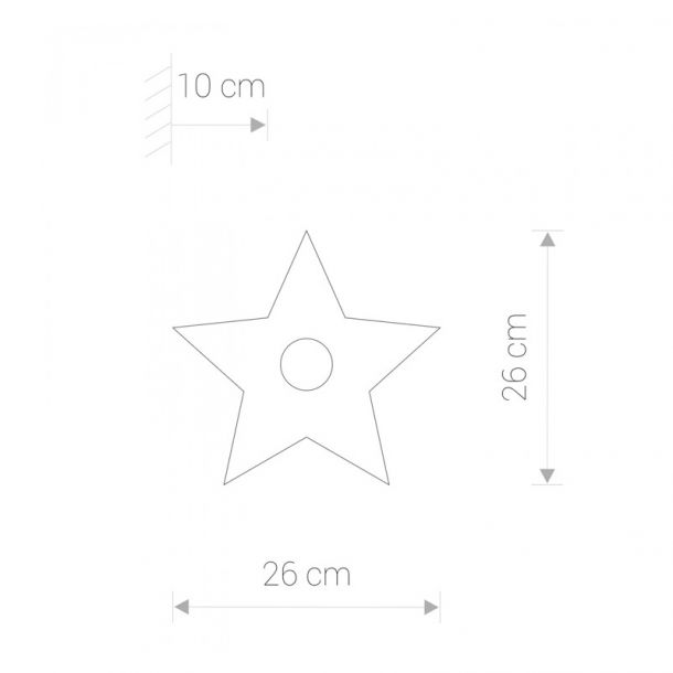 Бра TOY STAR S Сірий (109732306) с доставкой