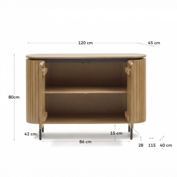 Буфет LICIA  2-дверный 120х80 Дерево (90724215) в интернет-магазине