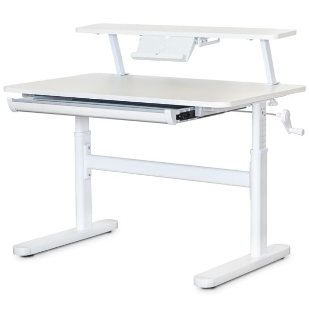 Детский стол ErgoKids TH-210 с полкой 100х60 Белый (111470401) с доставкой