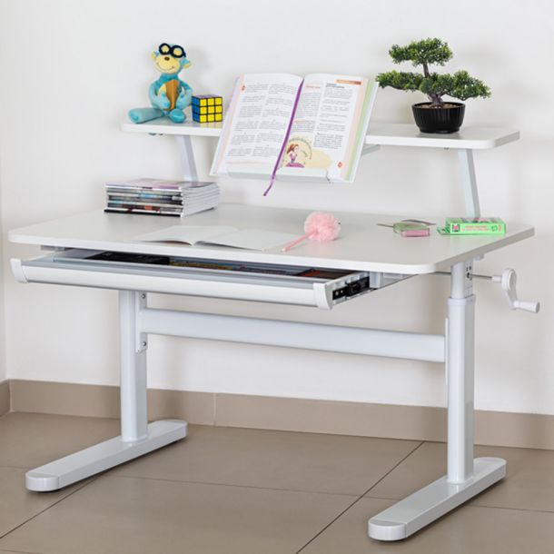 Детский стол ErgoKids TH-210 с полкой 100х60 Белый (111470401) в Украине