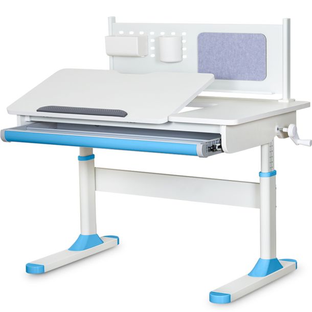 Детский стол ErgoKids TH-325 100х60 Белый, Голубой (111470467) дешево