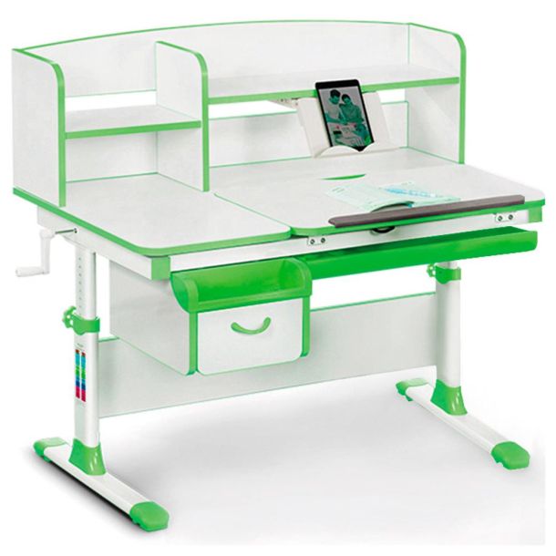 Детский стол Evo-kids Evo-50 120х70 Белый, Зеленый (111470577) дешево