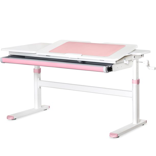 Детский стол Evo-kids TH-360 Lite 120х60 Белый, Розовый (111470161) дешево